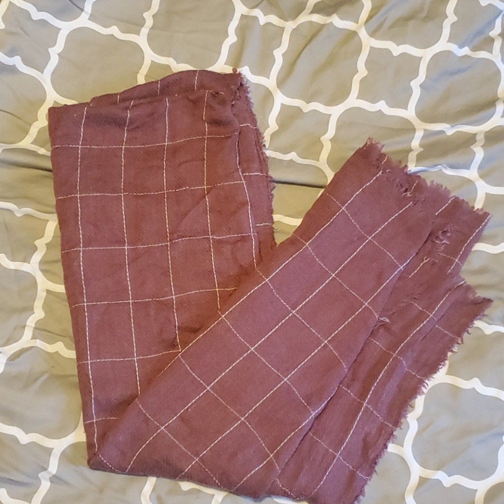 Mauve Plaid scarf